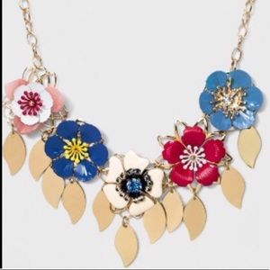 a.n.d. Floral Goldtone Necklace